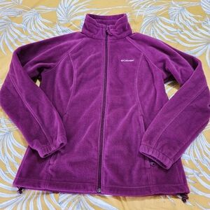 Columbia Purple Full Zip Fleece Jacket